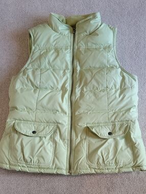 LOFT Mint Green Quilted Vest